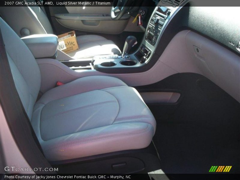 Liquid Silver Metallic / Titanium 2007 GMC Acadia SLT AWD