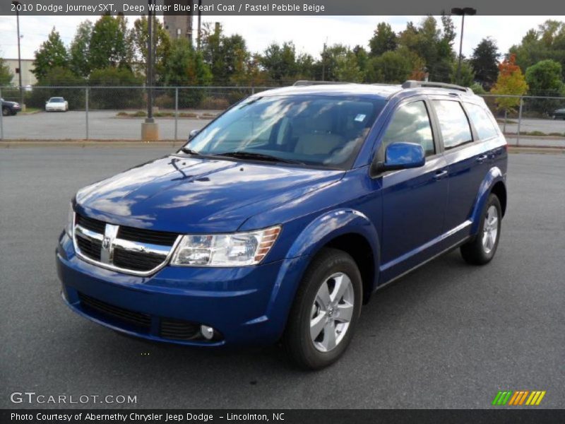 Deep Water Blue Pearl Coat / Pastel Pebble Beige 2010 Dodge Journey SXT