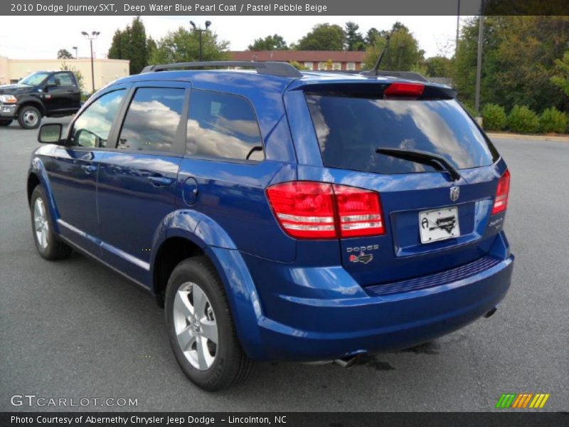Deep Water Blue Pearl Coat / Pastel Pebble Beige 2010 Dodge Journey SXT