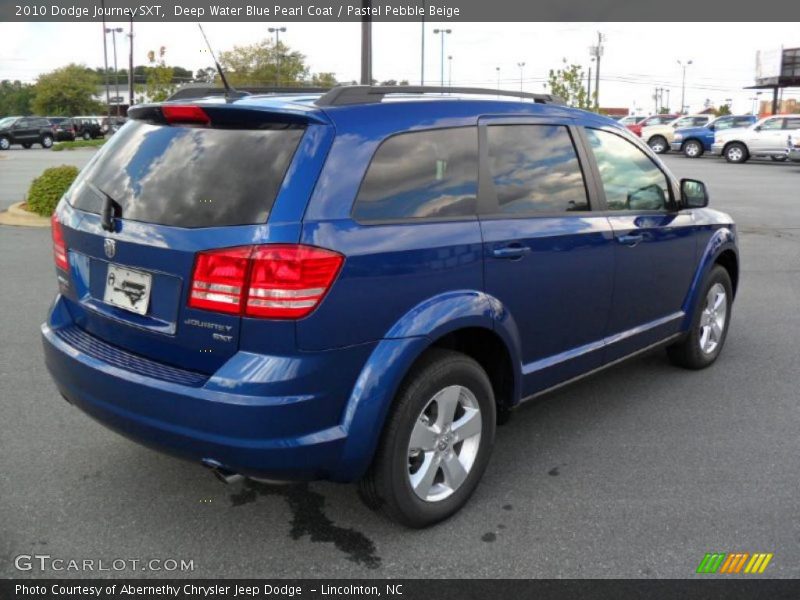 Deep Water Blue Pearl Coat / Pastel Pebble Beige 2010 Dodge Journey SXT