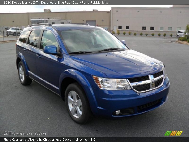 Deep Water Blue Pearl Coat / Pastel Pebble Beige 2010 Dodge Journey SXT