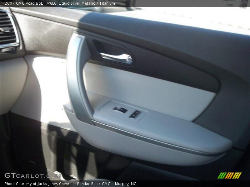 Liquid Silver Metallic / Titanium 2007 GMC Acadia SLT AWD