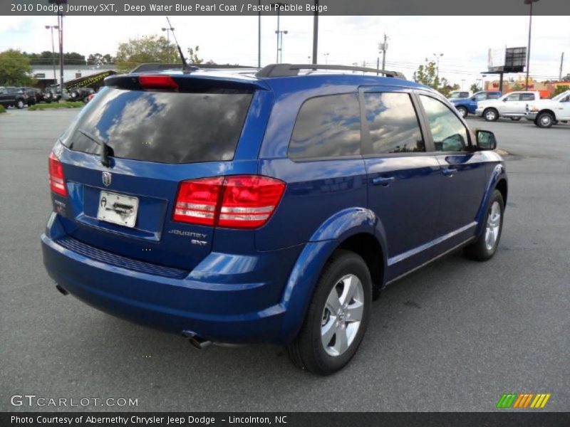 Deep Water Blue Pearl Coat / Pastel Pebble Beige 2010 Dodge Journey SXT