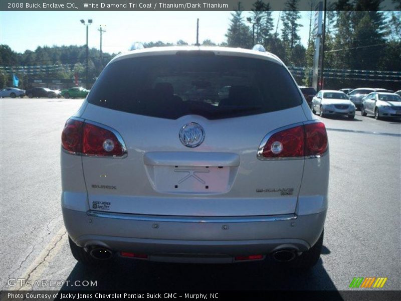 White Diamond Tri Coat / Titanium/Dark Titanium 2008 Buick Enclave CXL