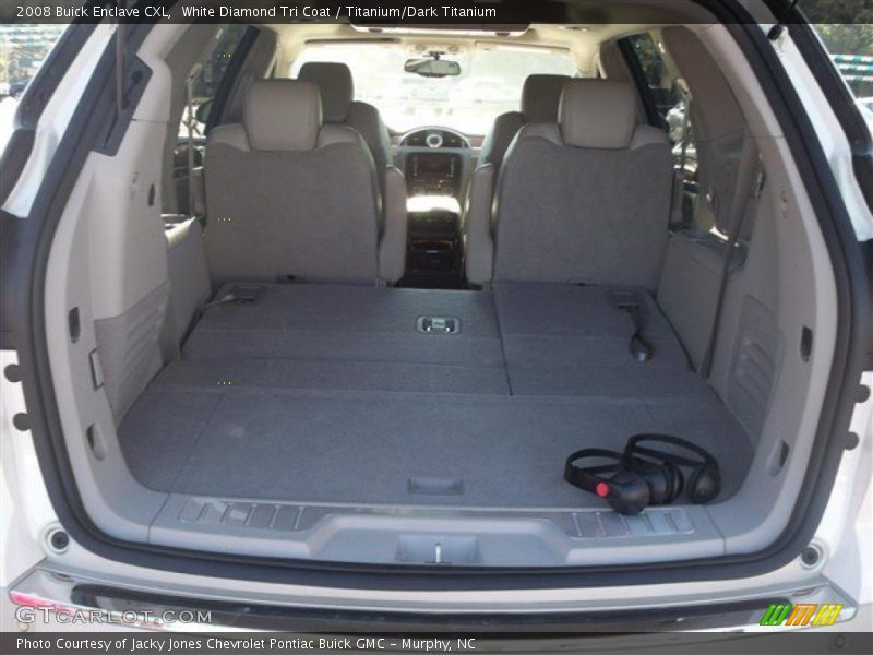 White Diamond Tri Coat / Titanium/Dark Titanium 2008 Buick Enclave CXL