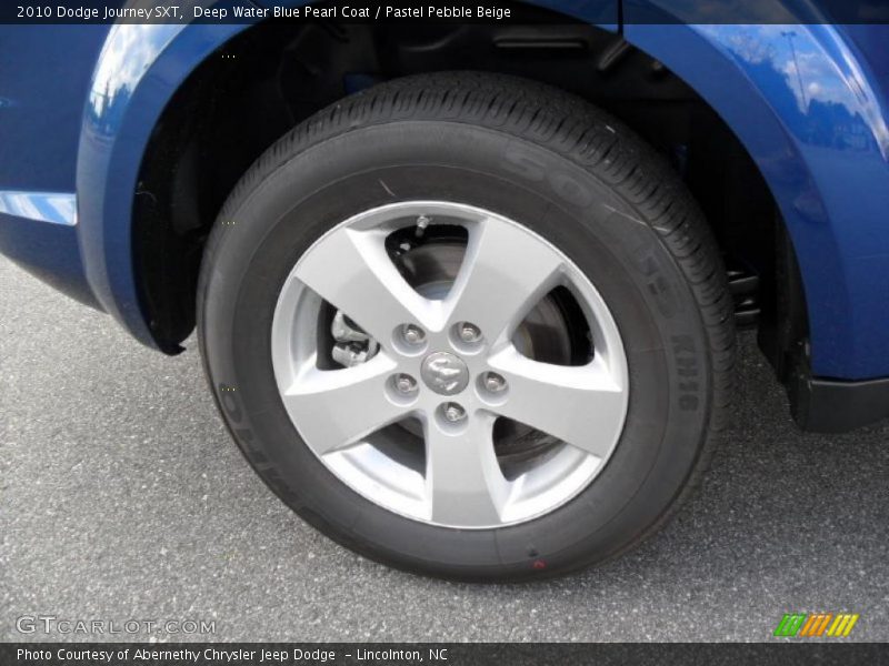Deep Water Blue Pearl Coat / Pastel Pebble Beige 2010 Dodge Journey SXT