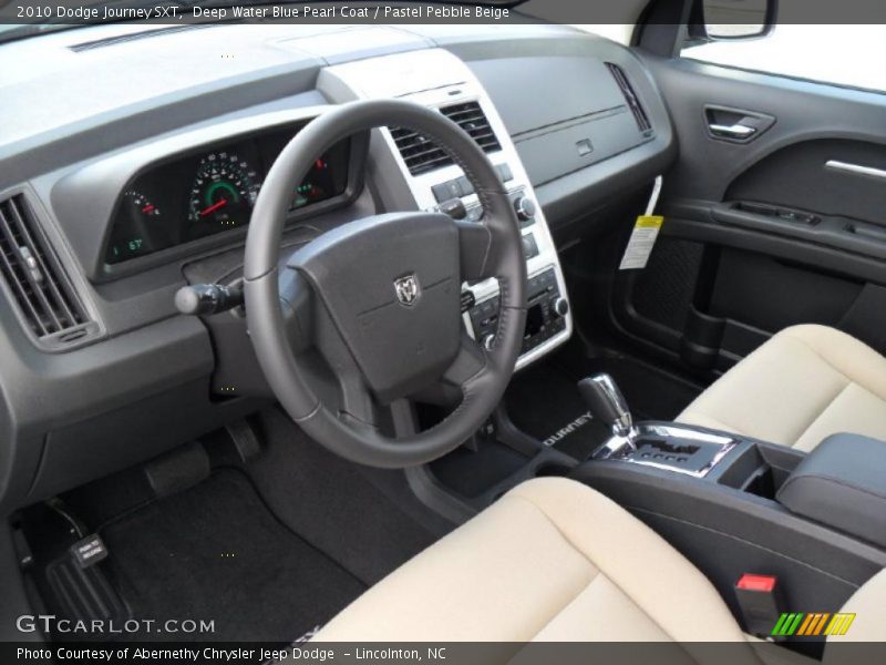 Deep Water Blue Pearl Coat / Pastel Pebble Beige 2010 Dodge Journey SXT