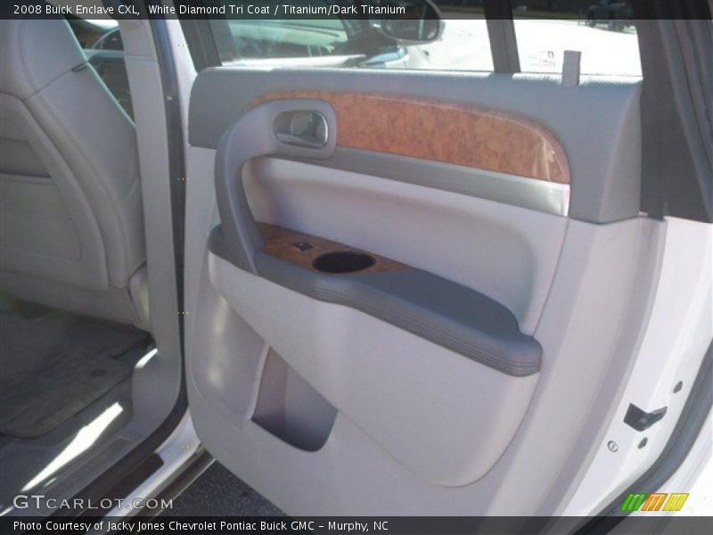 White Diamond Tri Coat / Titanium/Dark Titanium 2008 Buick Enclave CXL