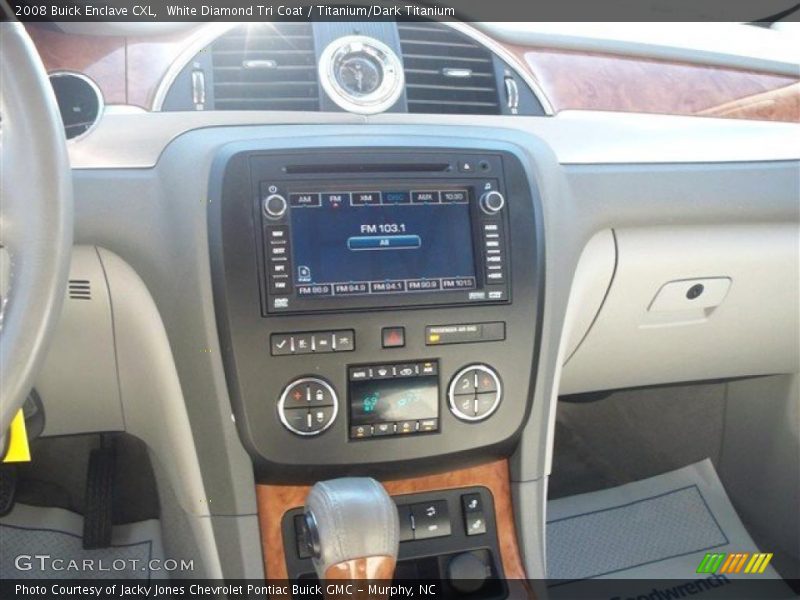 White Diamond Tri Coat / Titanium/Dark Titanium 2008 Buick Enclave CXL