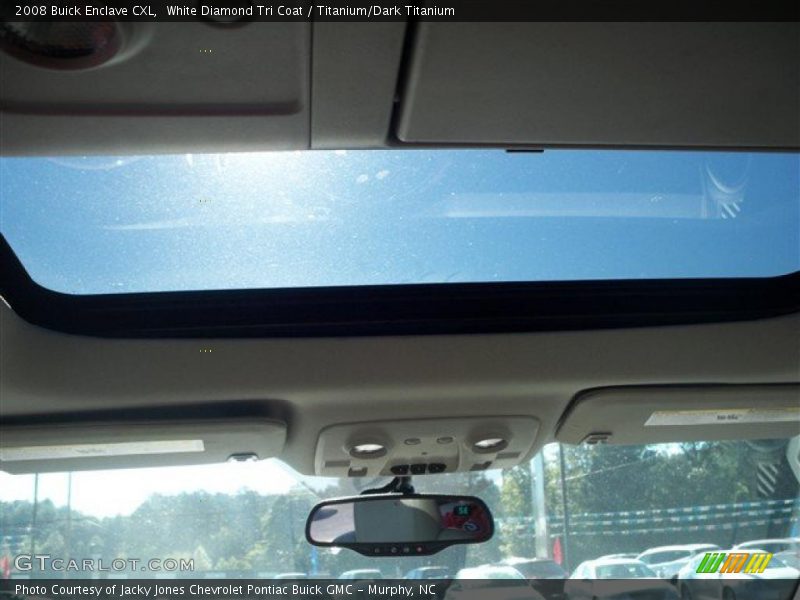 White Diamond Tri Coat / Titanium/Dark Titanium 2008 Buick Enclave CXL