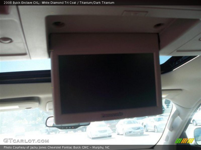 White Diamond Tri Coat / Titanium/Dark Titanium 2008 Buick Enclave CXL