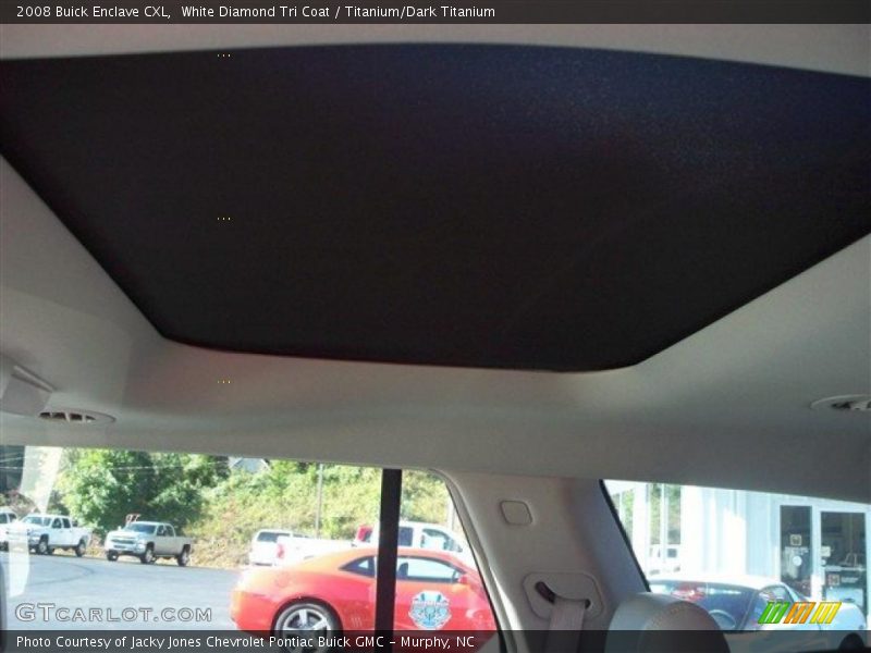 White Diamond Tri Coat / Titanium/Dark Titanium 2008 Buick Enclave CXL