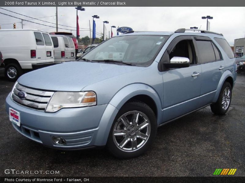 Light Ice Blue Metallic / Charcoal Black 2008 Ford Taurus X Limited