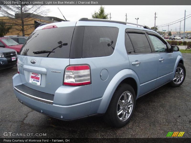 Light Ice Blue Metallic / Charcoal Black 2008 Ford Taurus X Limited