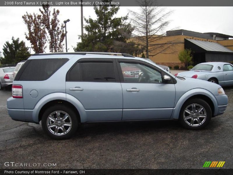 Light Ice Blue Metallic / Charcoal Black 2008 Ford Taurus X Limited