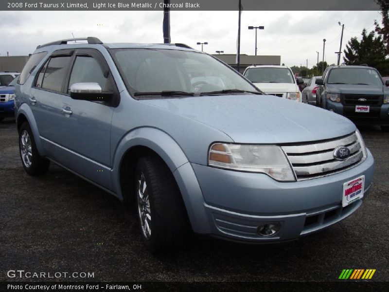 Light Ice Blue Metallic / Charcoal Black 2008 Ford Taurus X Limited