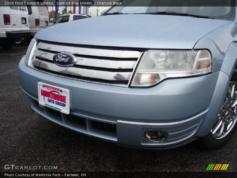 Light Ice Blue Metallic / Charcoal Black 2008 Ford Taurus X Limited