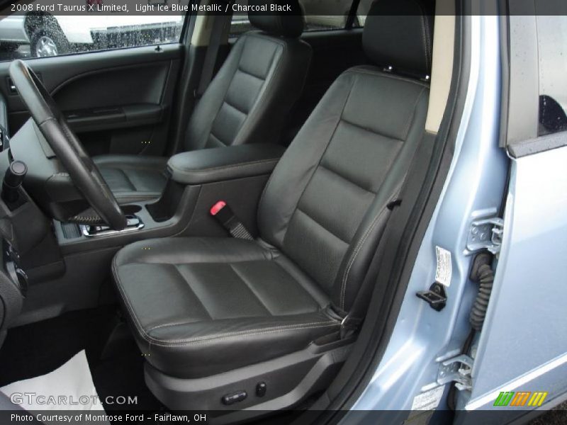 Light Ice Blue Metallic / Charcoal Black 2008 Ford Taurus X Limited