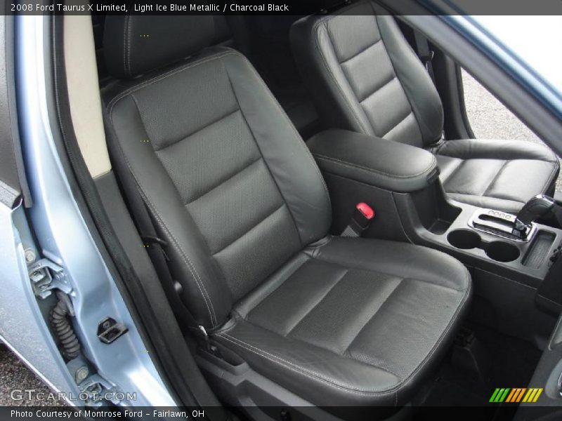 Light Ice Blue Metallic / Charcoal Black 2008 Ford Taurus X Limited