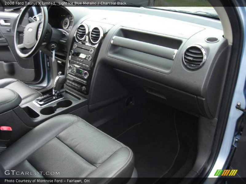 Light Ice Blue Metallic / Charcoal Black 2008 Ford Taurus X Limited