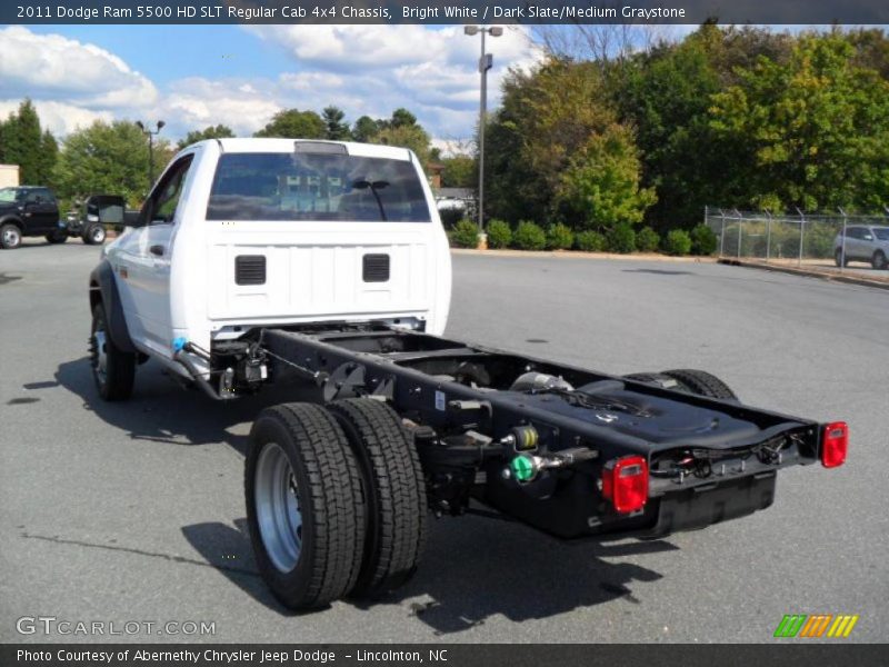 Bright White / Dark Slate/Medium Graystone 2011 Dodge Ram 5500 HD SLT Regular Cab 4x4 Chassis