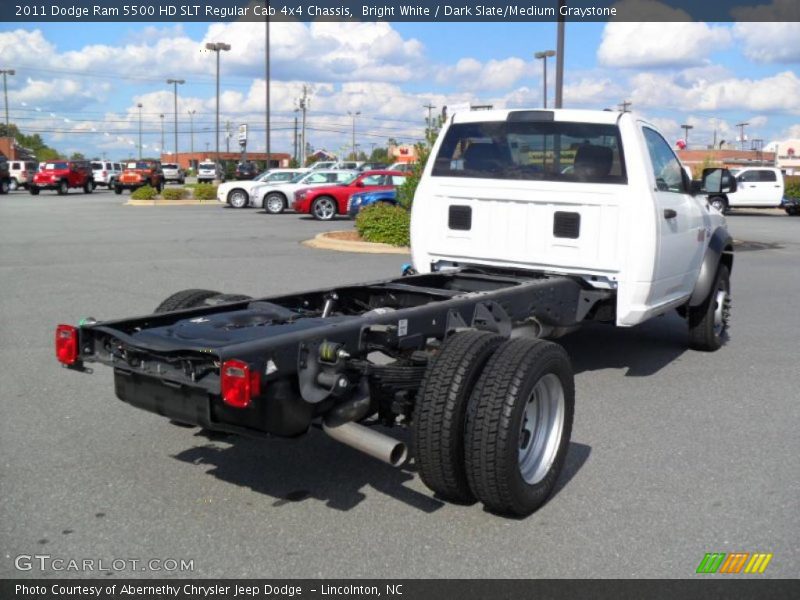 Bright White / Dark Slate/Medium Graystone 2011 Dodge Ram 5500 HD SLT Regular Cab 4x4 Chassis