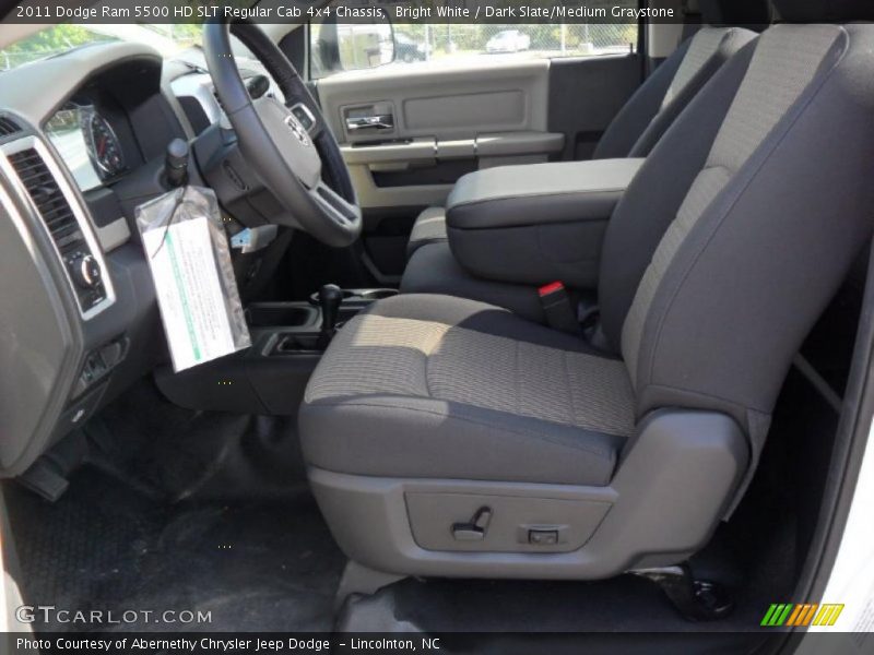 Bright White / Dark Slate/Medium Graystone 2011 Dodge Ram 5500 HD SLT Regular Cab 4x4 Chassis