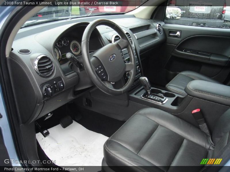 Light Ice Blue Metallic / Charcoal Black 2008 Ford Taurus X Limited