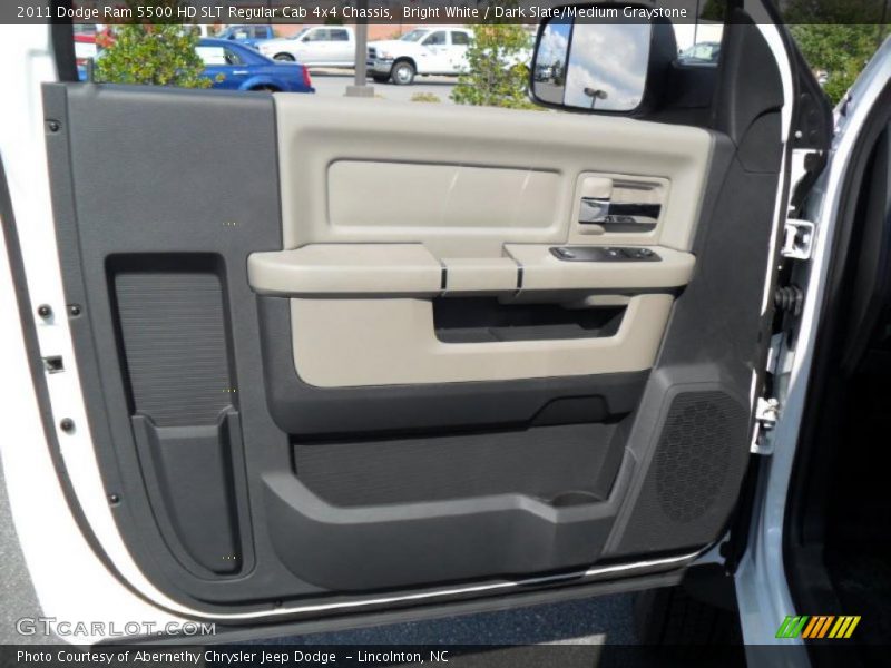 Bright White / Dark Slate/Medium Graystone 2011 Dodge Ram 5500 HD SLT Regular Cab 4x4 Chassis