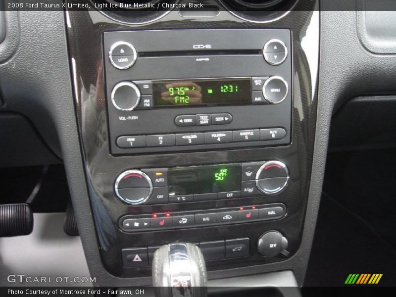 Light Ice Blue Metallic / Charcoal Black 2008 Ford Taurus X Limited
