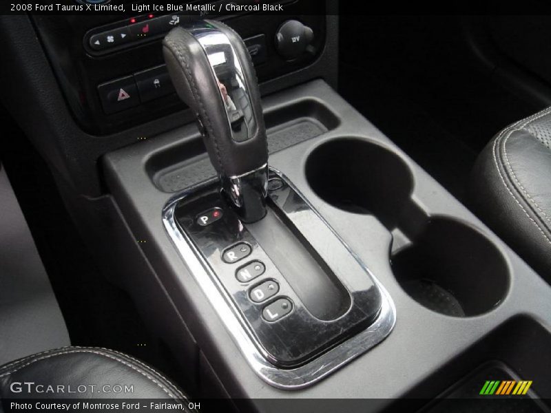 Light Ice Blue Metallic / Charcoal Black 2008 Ford Taurus X Limited