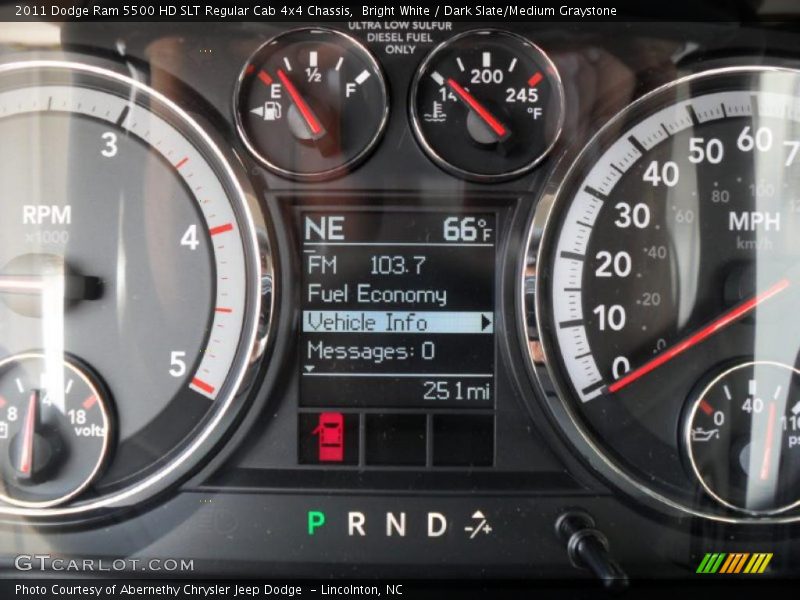 Bright White / Dark Slate/Medium Graystone 2011 Dodge Ram 5500 HD SLT Regular Cab 4x4 Chassis