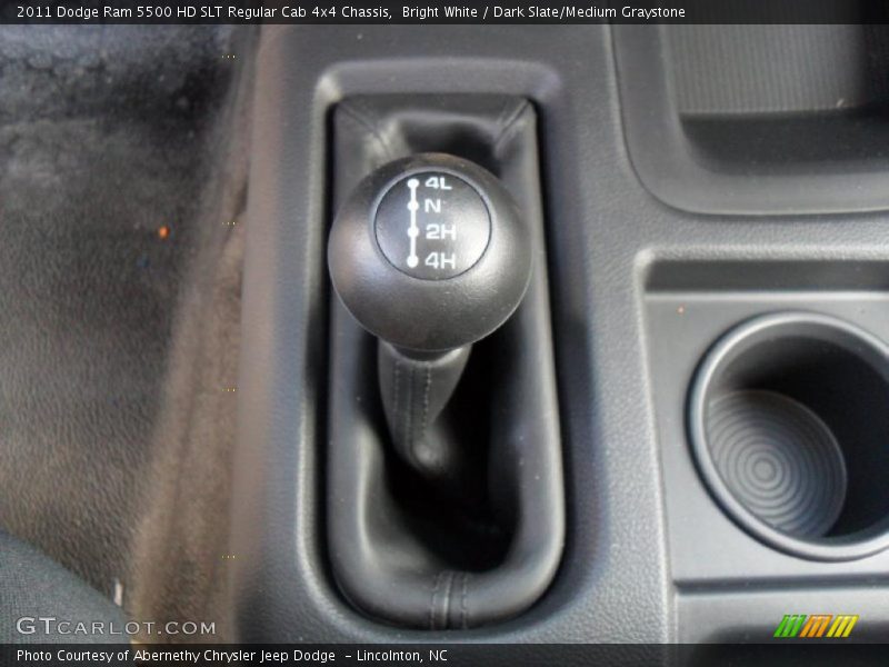Bright White / Dark Slate/Medium Graystone 2011 Dodge Ram 5500 HD SLT Regular Cab 4x4 Chassis