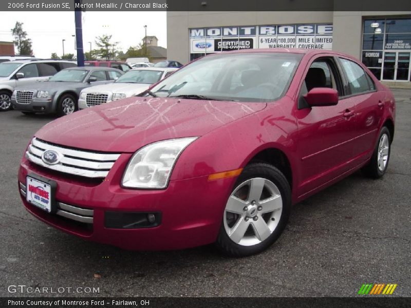 Merlot Metallic / Charcoal Black 2006 Ford Fusion SE