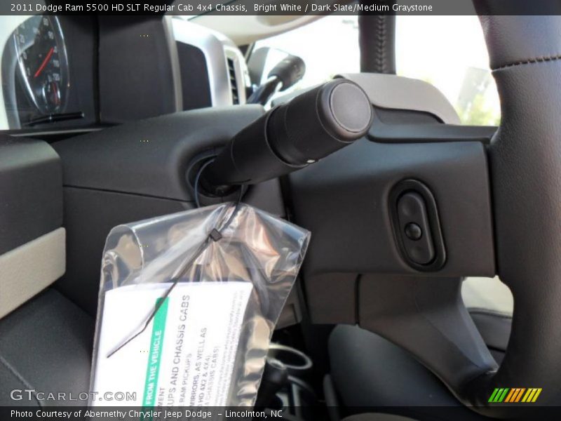 Bright White / Dark Slate/Medium Graystone 2011 Dodge Ram 5500 HD SLT Regular Cab 4x4 Chassis