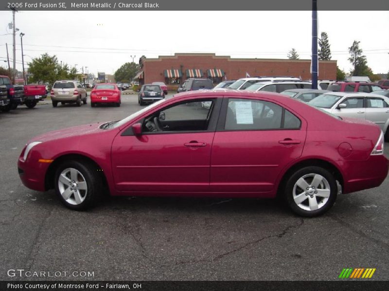 Merlot Metallic / Charcoal Black 2006 Ford Fusion SE