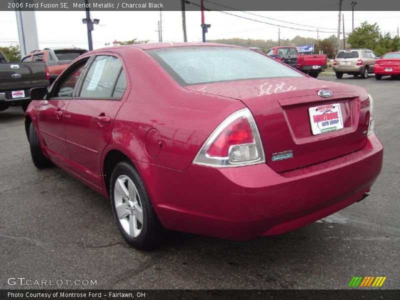 Merlot Metallic / Charcoal Black 2006 Ford Fusion SE