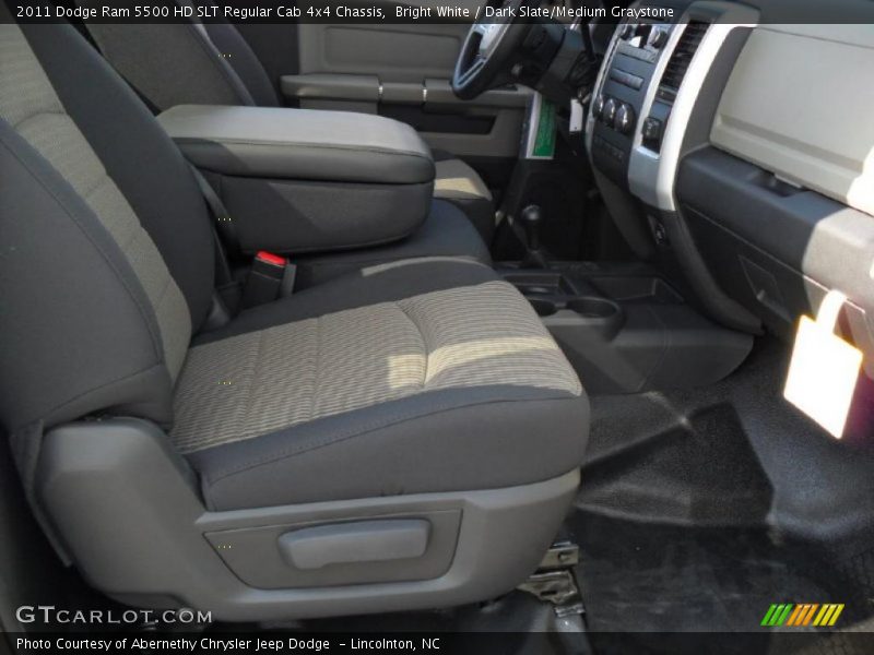 Bright White / Dark Slate/Medium Graystone 2011 Dodge Ram 5500 HD SLT Regular Cab 4x4 Chassis