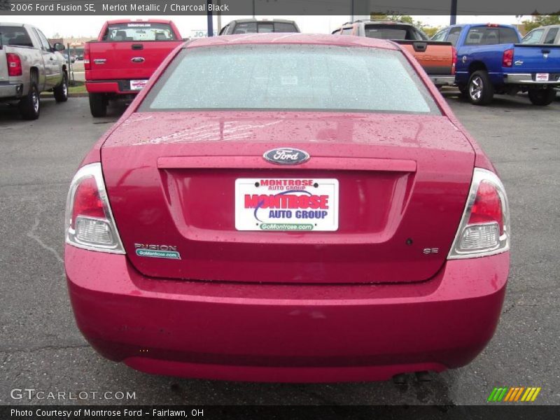 Merlot Metallic / Charcoal Black 2006 Ford Fusion SE