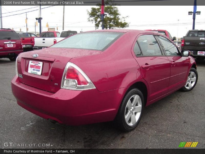 Merlot Metallic / Charcoal Black 2006 Ford Fusion SE