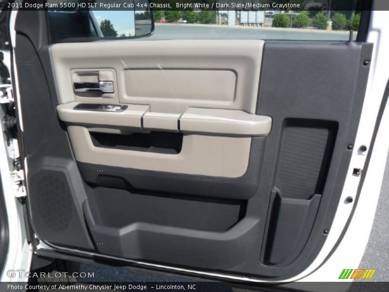 Bright White / Dark Slate/Medium Graystone 2011 Dodge Ram 5500 HD SLT Regular Cab 4x4 Chassis