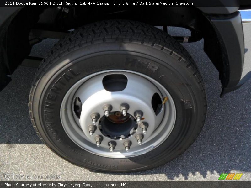 Bright White / Dark Slate/Medium Graystone 2011 Dodge Ram 5500 HD SLT Regular Cab 4x4 Chassis