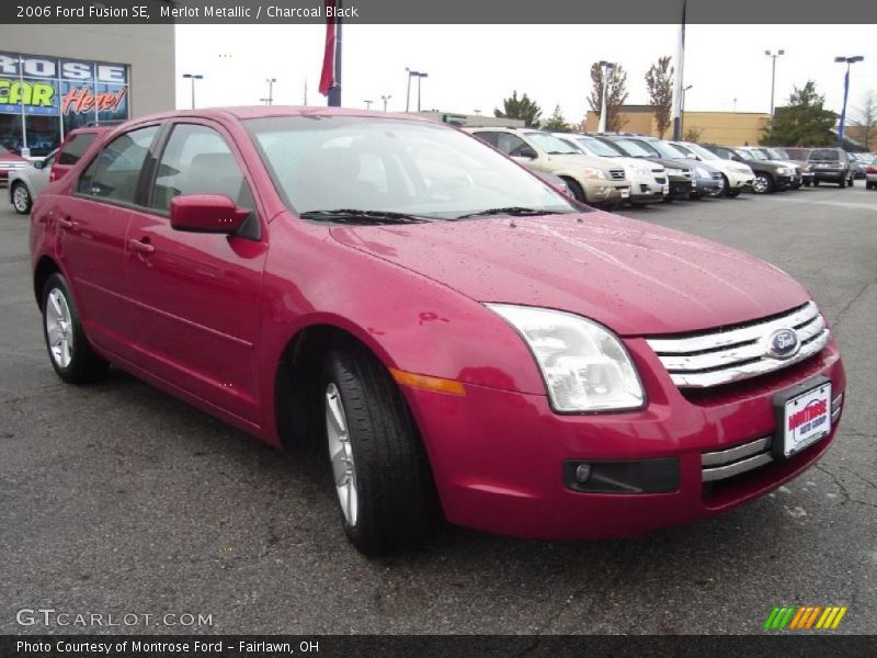 Merlot Metallic / Charcoal Black 2006 Ford Fusion SE