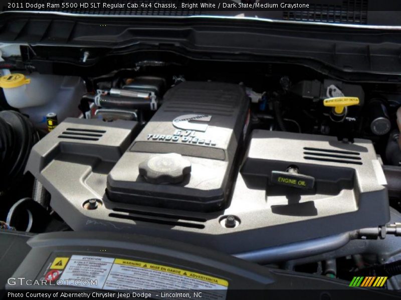Bright White / Dark Slate/Medium Graystone 2011 Dodge Ram 5500 HD SLT Regular Cab 4x4 Chassis