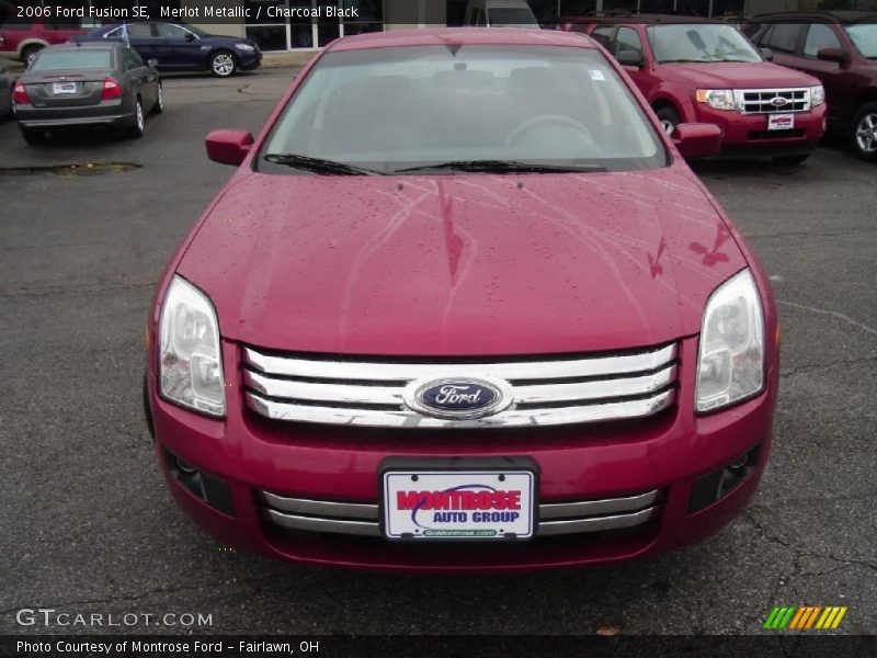 Merlot Metallic / Charcoal Black 2006 Ford Fusion SE