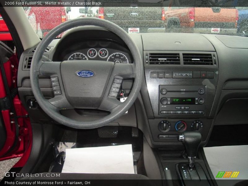Merlot Metallic / Charcoal Black 2006 Ford Fusion SE