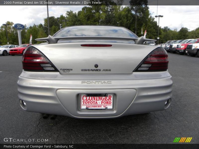 Silvermist Metallic / Dark Pewter 2000 Pontiac Grand Am SE Sedan