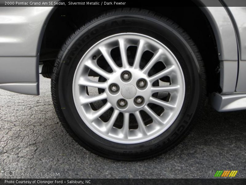 Silvermist Metallic / Dark Pewter 2000 Pontiac Grand Am SE Sedan