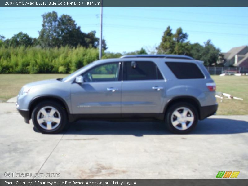 Blue Gold Metallic / Titanium 2007 GMC Acadia SLT