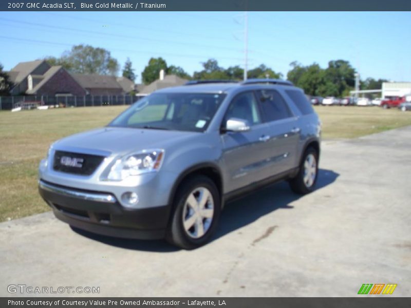 Blue Gold Metallic / Titanium 2007 GMC Acadia SLT